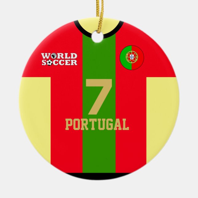 Ornamento de la Copa Mundial de Fútbol de Portugal (Frente)