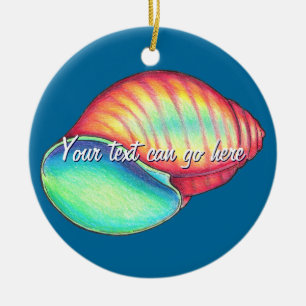 Ornamento de la cubierta del mar de arcoiris