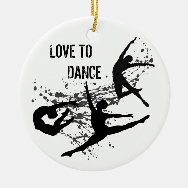 Ornamento de la danza (personalizable) (Frente)