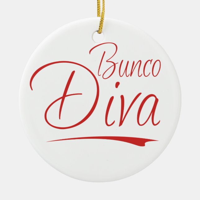 Ornamento de la diva de Bunco (Frente)