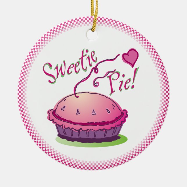 Ornamento de la empanada del Sweetie (Frente)