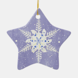 Ornamento de la escena de la nieve de los pájaros 