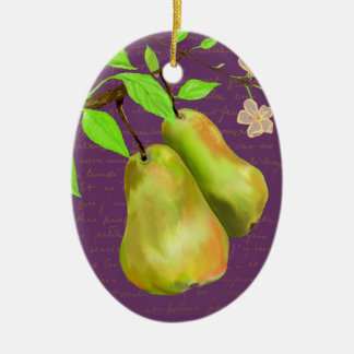 Ornamento de la escritura de las peras