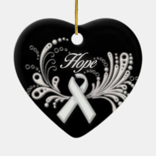 Ornamento de la esperanza del cáncer de pulmón