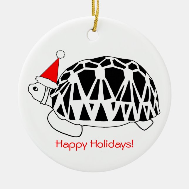 Ornamento de la estrella birmana Tortoise (blanco  (Frente)