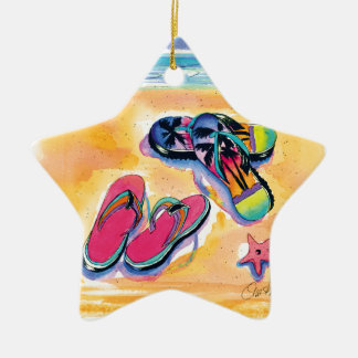 Ornamento de la estrella de Flip-flops