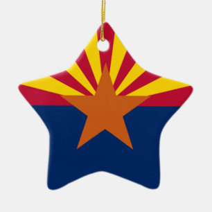 Ornamento de la estrella de la bandera de Arizona