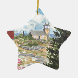 Ornamento de la estrella de la isla de los atolone