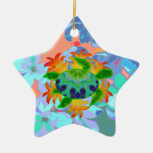 Ornamento de la estrella de la tortuga de la llama