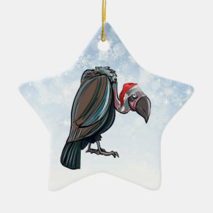 Ornamento de la estrella del buitre del navidad