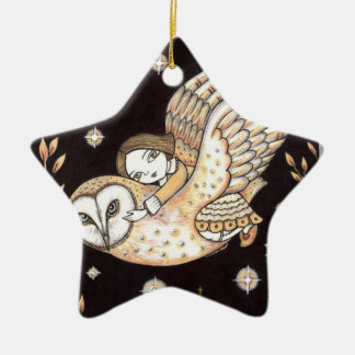 Ornamento de la estrella del claro de luna