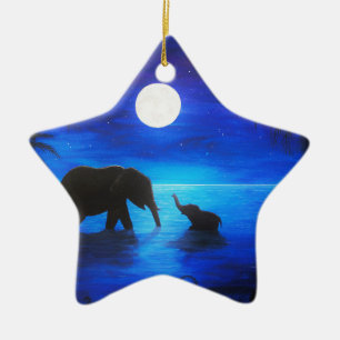 ornamento de la estrella del elefante