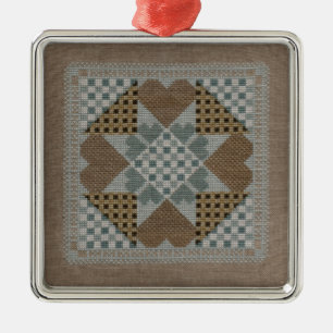 Ornamento de la estrella del encaje de aguja
