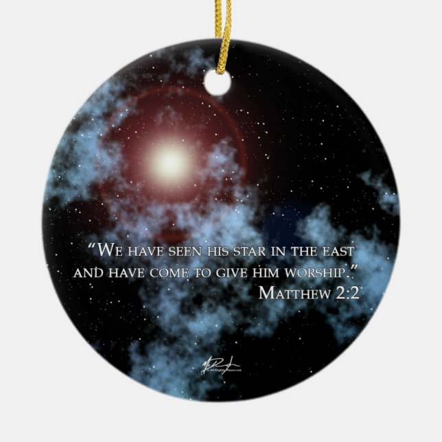 Ornamento de la estrella del navidad (Frente)