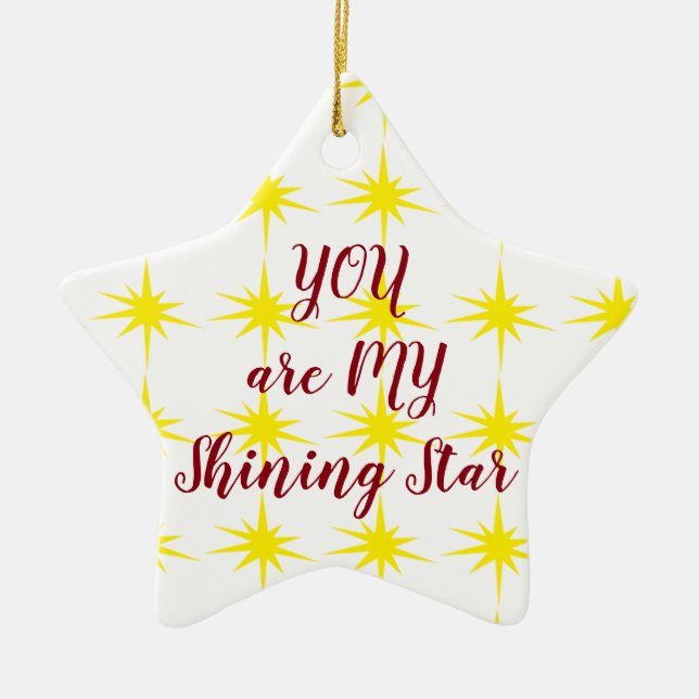 ORNAMENTO DE LA ESTRELLA-****ERES MI ESTRELLA DE R (Frente)