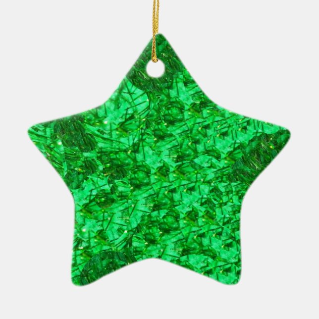 Ornamento de la Estrella Verde (Frente)