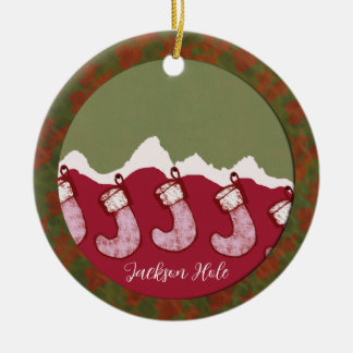 Ornamento de la familia de los Navidades Jackson H