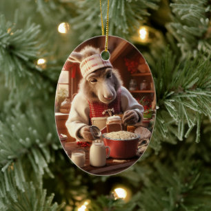 Ornamento de la familia del burro bebé, regalos de