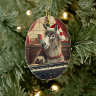 Ornamento de la familia del burro bebé, regalos de