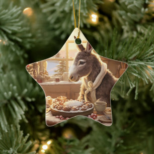 Ornamento de la familia del burro bebé, regalos de