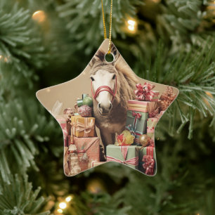 Ornamento de la familia del burro bebé, regalos de