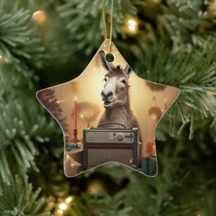 Ornamento de la familia del burro bebé, regalos de