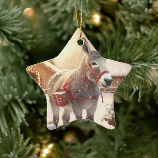 Ornamento de la familia del burro bebé, regalos de
