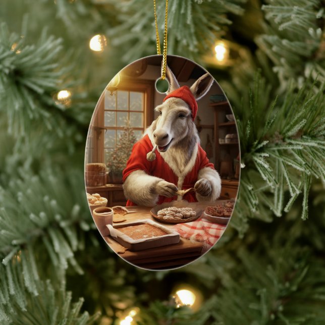 Ornamento de la familia del burro bebé, regalos de (Árbol)