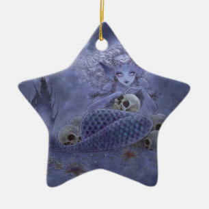 Ornamento de la fantasía - sirena oscura