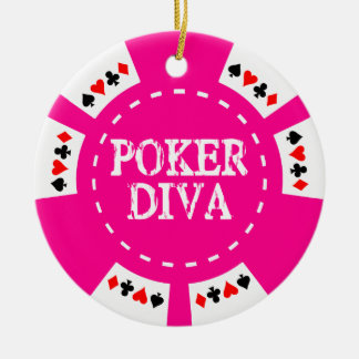ORNAMENTO DE LA FICHA DE PÓKER DE LA DIVA DEL
