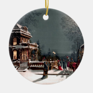 Ornamento de la fiesta de Navidad del Victorian