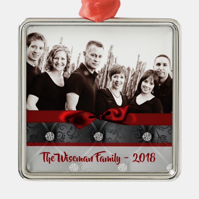Ornamento de la foto de Diamond Tuff Navidades per (Frente)