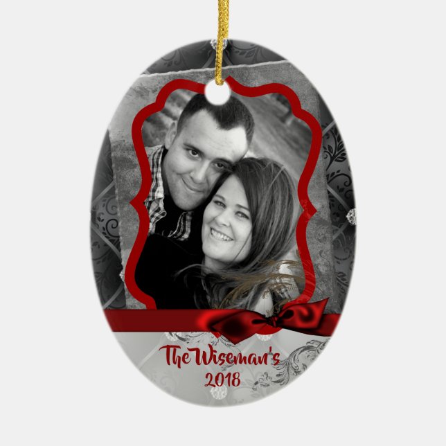 Ornamento de la foto de Diamond Tuff Navidades per (Frente)