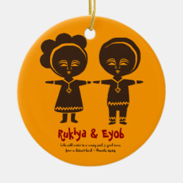 Ornamento de la foto de los hermanos del amor de