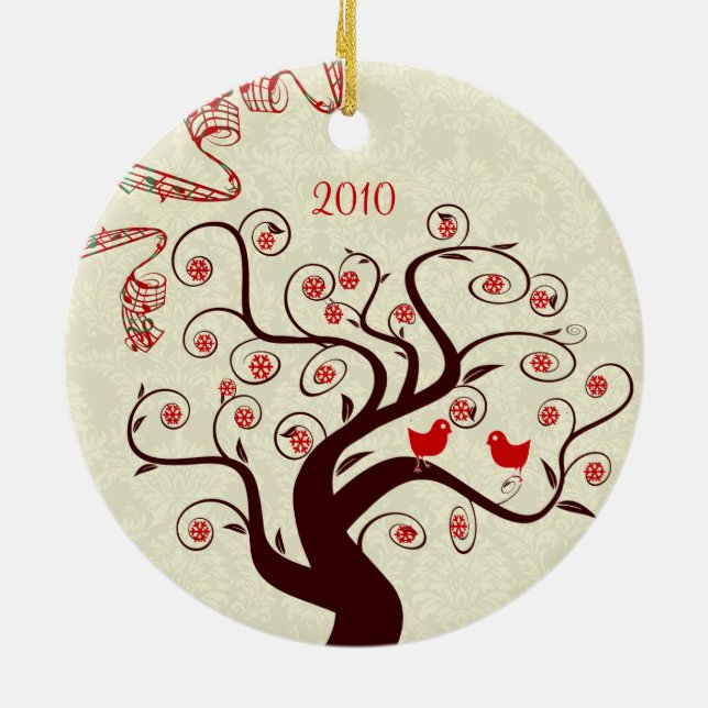 Ornamento de la foto de los Navidades de los Árbol (Atrás)