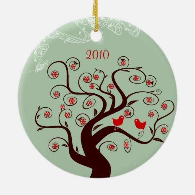 Ornamento de la foto de los Navidades de los Árbol (Atrás)
