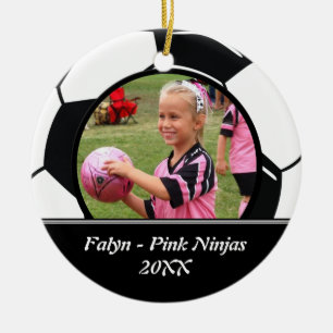 Ornamento de la foto del fútbol