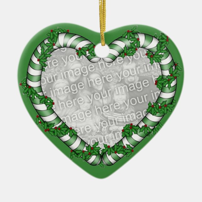 Ornamento de la foto del navidad (Frente)