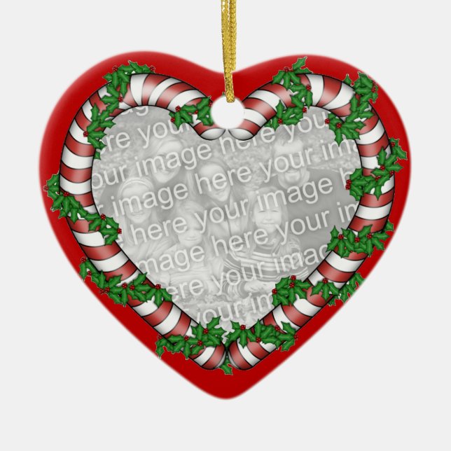 Ornamento de la foto del navidad (Frente)