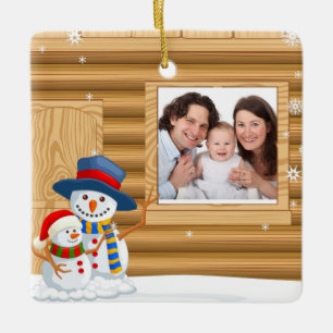 Ornamento de la foto del navidad del bebé