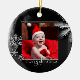 Ornamento de la foto del "primer navidad" de los