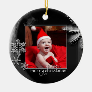 Ornamento de la foto del "primer navidad" de los