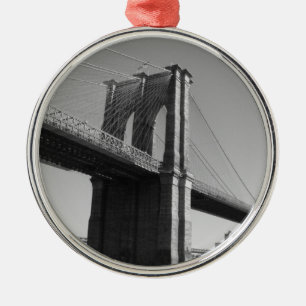 Ornamento de la foto del puente de Brooklyn
