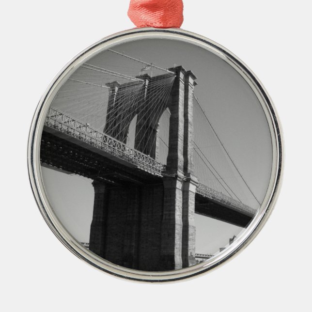 Ornamento de la foto del puente de Brooklyn (Frente)