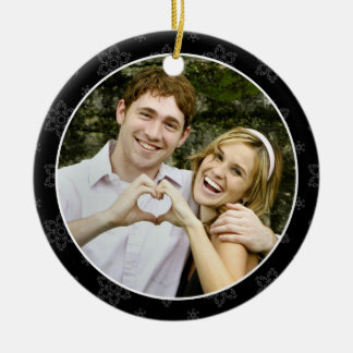 Ornamento de la foto del recuerdo de la boda en