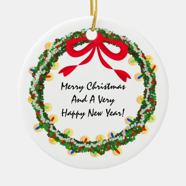 Ornamento de la guirnalda DIY del navidad (Frente)