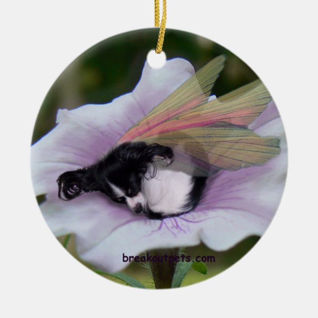 Ornamento de la hada de Papillon (Frente)