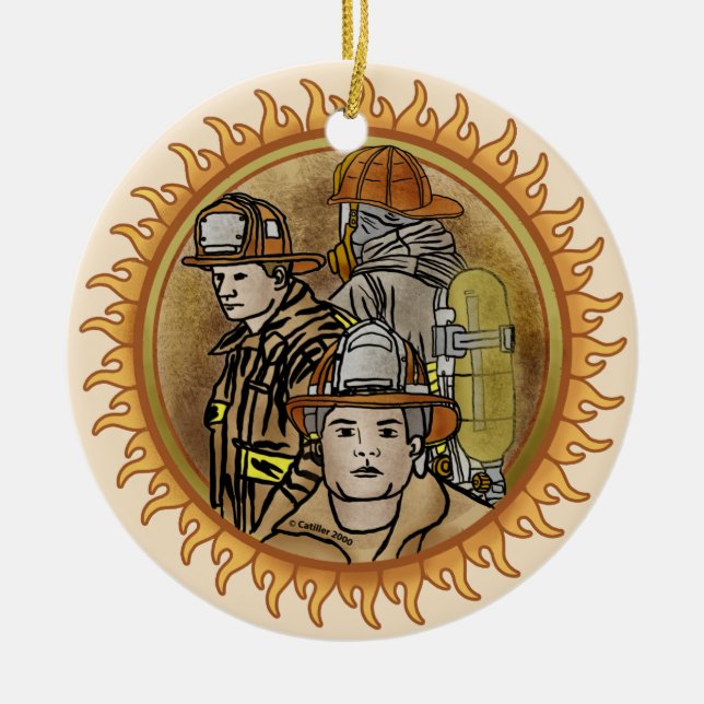 Ornamento de la Hermandad de Bomberos (Frente)