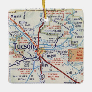 Ornamento de la hoja de ruta de época de Tucson