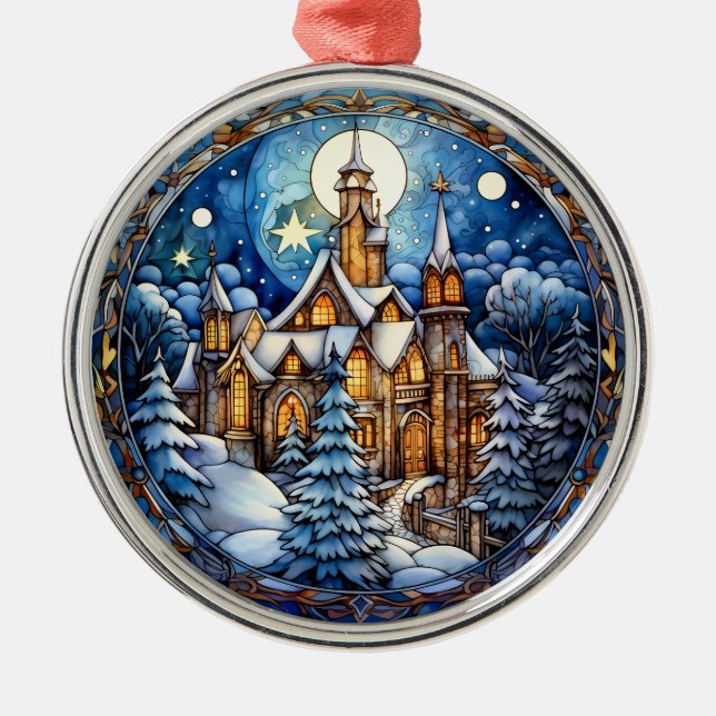 Ornamento de la Iglesia navidad (Frente)